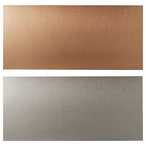 IKEA - LYSEKIL, two-sided wall panel, copper-stainless steel, 119,6x55 cm