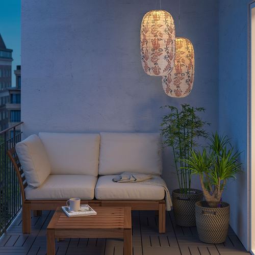 IKEA - SOLVINDEN, LED'li güneş enerjili aydınlatma, mercan, 60 cm