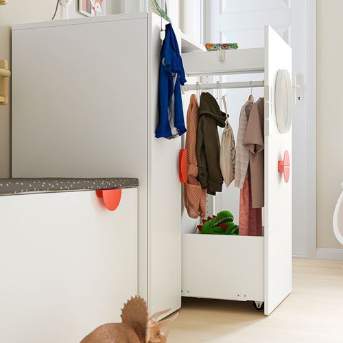 IKEA - SMASTAD, children's wardrobe, white, 80x57x108 cm