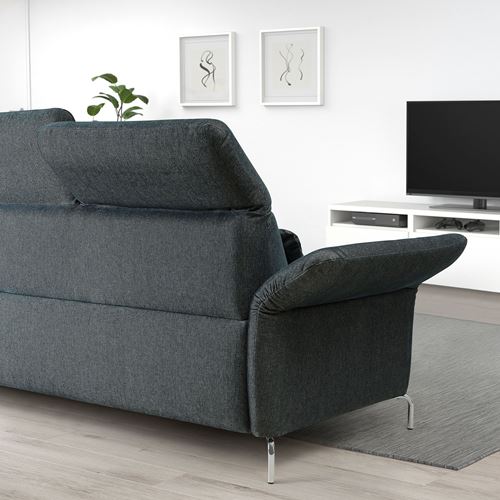 IKEA - FAMMARP, 3-seat sofa, TALLMYRA black/grey