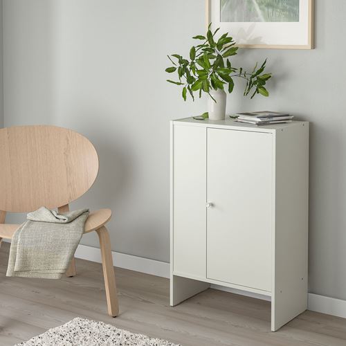 IKEA - BAGGEBO, cabinet with doors, white, 50x30x80 cm