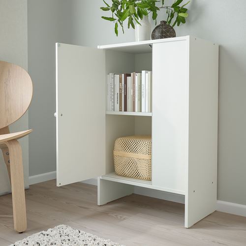 IKEA - BAGGEBO, cabinet with doors, white, 50x30x80 cm