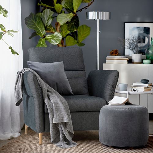 IKEA - FAMMARP, armchair, TALLMYRA black/grey