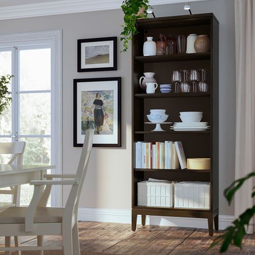 IKEA - IDANAS, bookcase, darkbrown, 81x39x211 cm