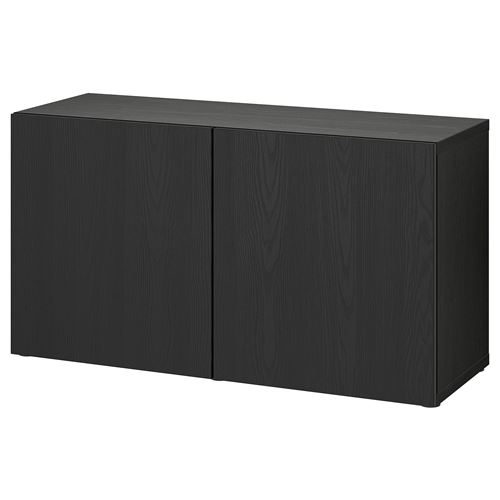 IKEA - BESTA, storage combination, blackbrown, 120x42x65 cm