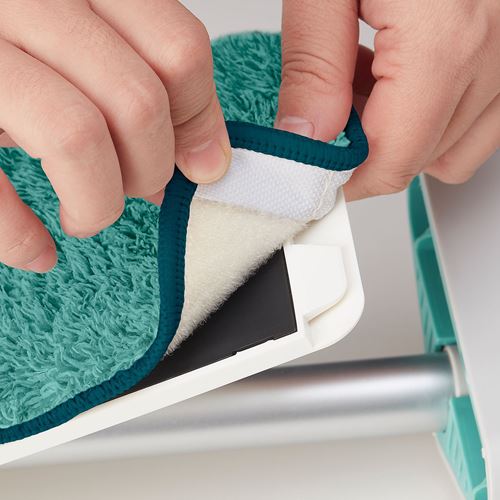 IKEA - PEPPRIG, flat mop, colourless, 12x37 cm