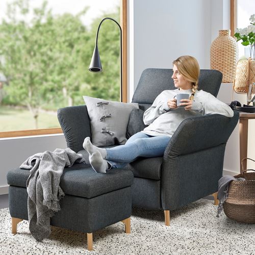 IKEA - FAMMARP, armchair, TALLMYRA black/grey