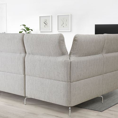 IKEA - FAMMARP, 5-seat corner sofa, viarp beige-brown