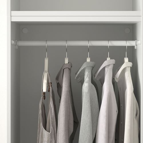 IKEA - PLATSA/SKATVAL, PLATSA gardırop, beyaz-açık bej, 300x57x243 cm