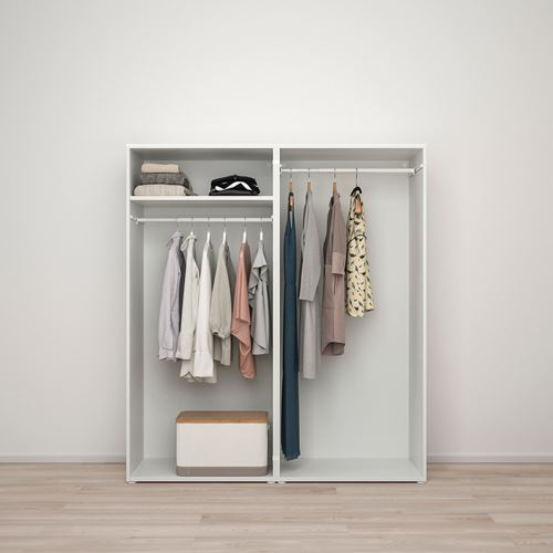 IKEA - PLATSA/FONNES, PLATSA wardrobe, white, 160x57x181 cm