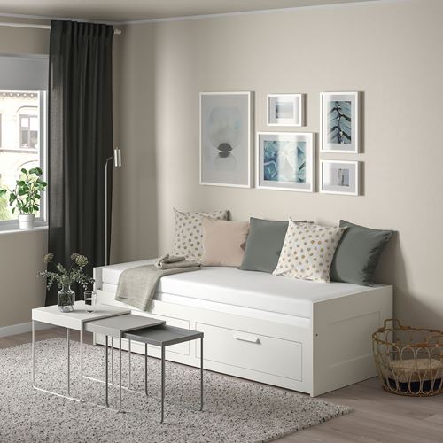 IKEA - BRIMNES, bedroom furniture combination, white, 80x200 cm