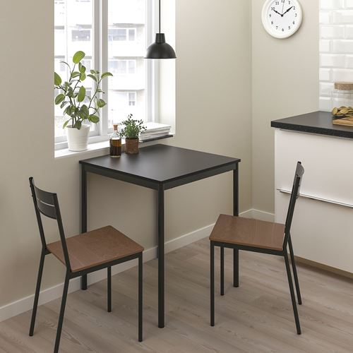 IKEA - SANDSBERG, wooden chair, black-brown