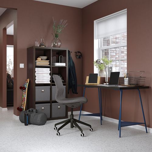 IKEA - LAGKAPTEN/TILLSLAG, çalışma masası, venge-mavi, 120x60 cm