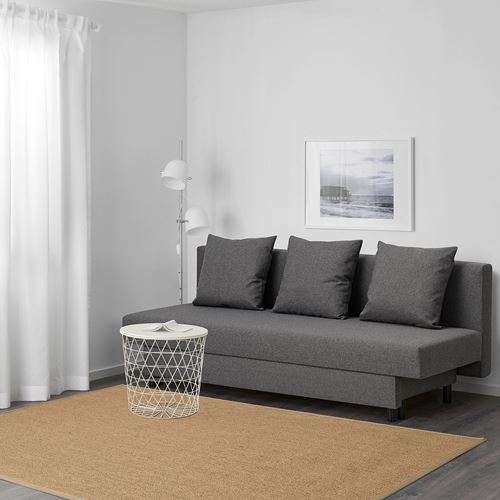 IKEA - ASARUM, 3-seat sofa-bed, grey