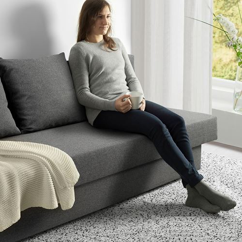 IKEA - ASARUM, 3-seat sofa-bed, grey