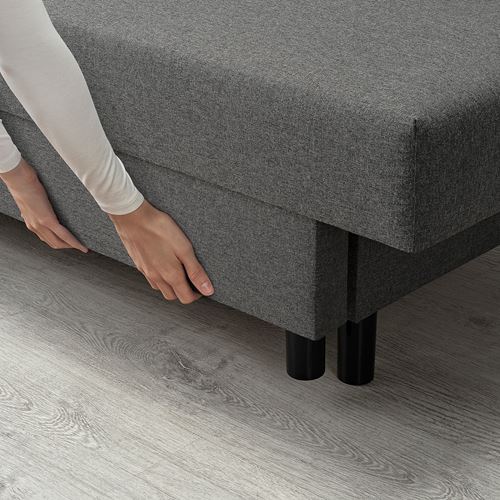 IKEA - ASARUM, 3-seat sofa-bed, grey