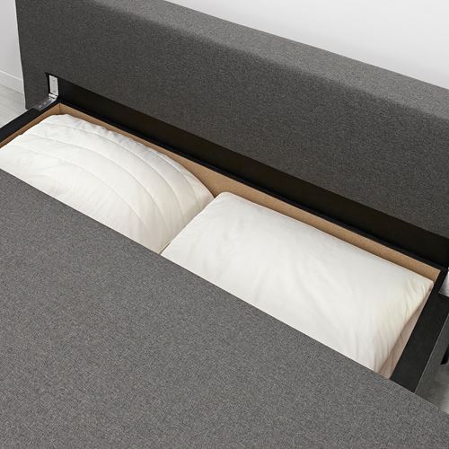 IKEA - ASARUM, 3-seat sofa-bed, grey