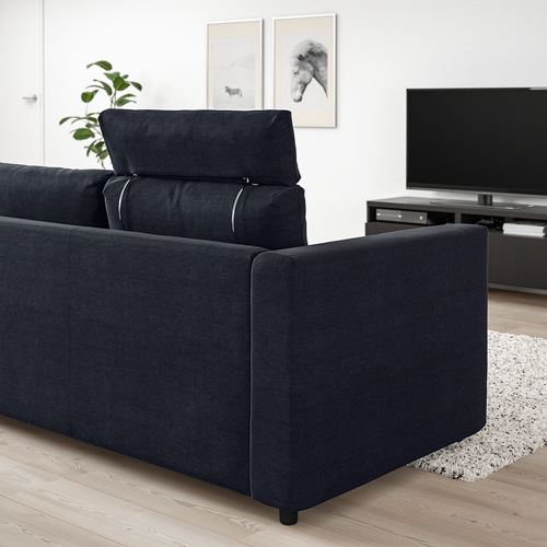 IKEA - VIMLE, 3-seat sofa, saxemara blue/black