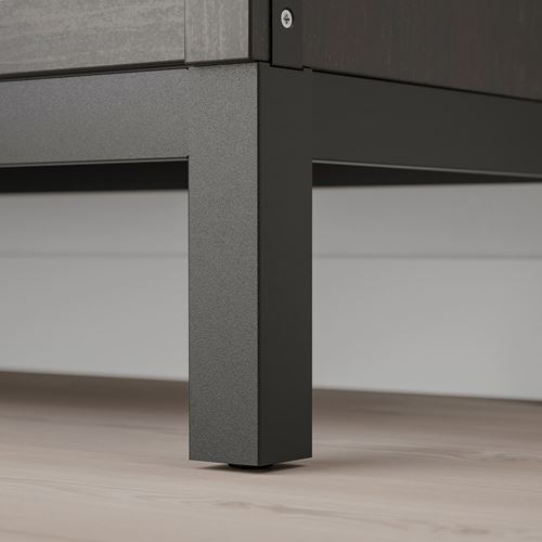 IKEA - KALLAX, leg for open shelving unit, black, 76x39x18 cm