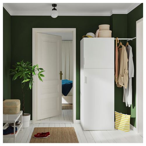 IKEA - PLATSA/FONNES, PLATSA wardrobe, white, 90-107x57x181 cm