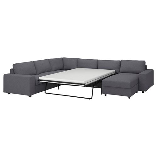 4-seat corner sofa bed and chaise longue