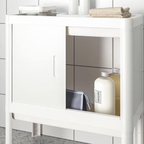 IKEA - LILLTJARN/SKATSJÖN, wash-basin and cabinet, white, 45x35 cm