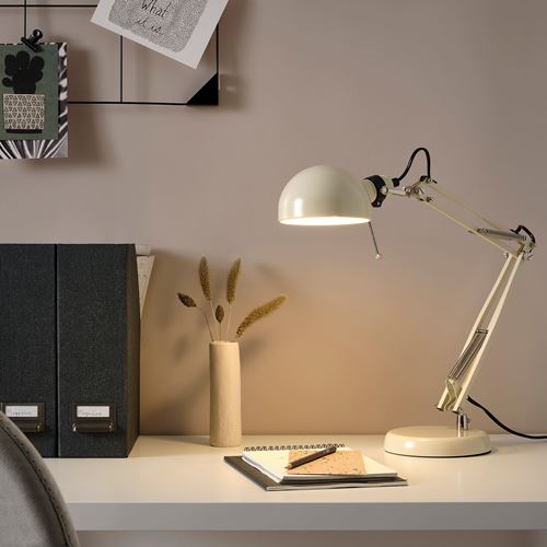 IKEA - FORSA, work lamp, beige