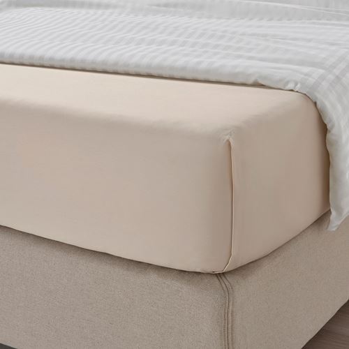 IKEA - NATTJASMIN, double sheet, light beige, 240x260 cm