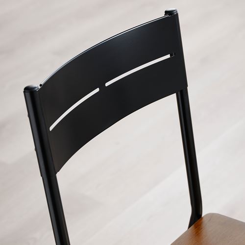 IKEA - SANDSBERG, wooden chair, black-brown