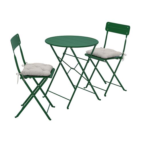 IKEA - SUNDSÖ, folding chair and table set, green