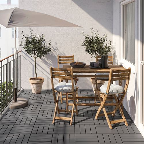 IKEA - ASKHOLMEN, katlanabilir sandalye, kahverengi