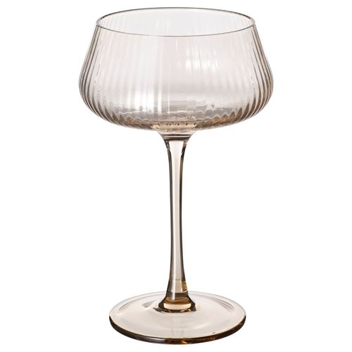 IKEA - ANLEDNING, champagne glass, light brown-pink, 28 cl