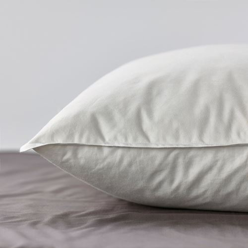 IKEA - LUNDTRAV, low pillow, white, 50x60 cm