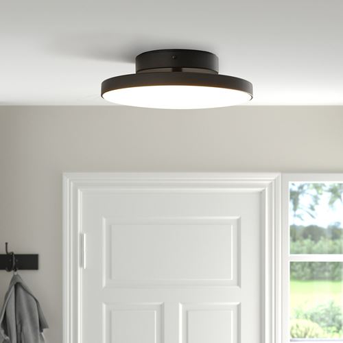 IKEA - KABOMBA, LED ceiling lamp, matt black