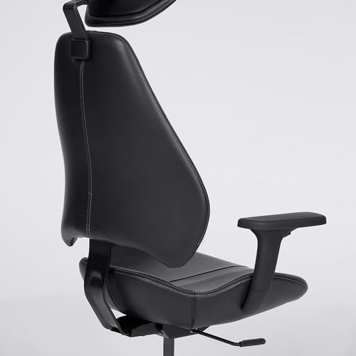 IKEA - UPPSPEL/GRUPPSPEL, gaming desk and chair, black, 180x80 cm