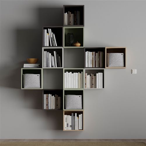 IKEA - EKET, Wall-mounted cabinet combination, multicolour, 175x35x210 cm