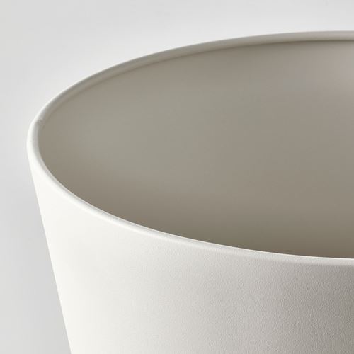 IKEA - VITLÖK, çelik saksı, kırık beyaz, 32 cm