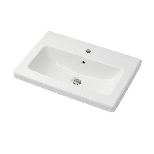 IKEA - TVALLEN, wash-basin, white, 64x43x5 cm