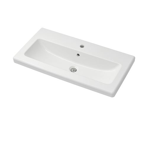 IKEA - TVALLEN, wash-basin, white, 84x43x5 cm