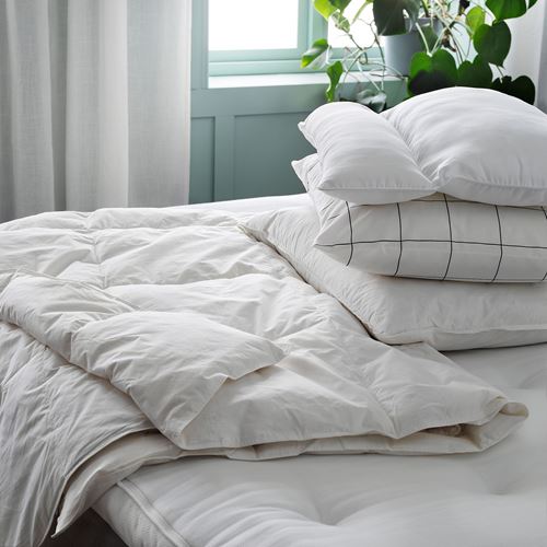 NABBSTARR, ergonomic pillow, white, 50x60 cm