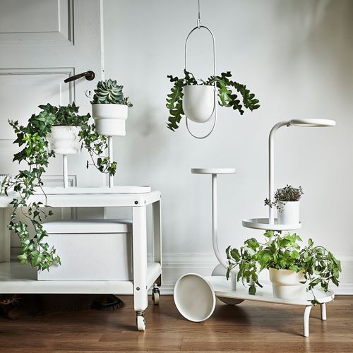 IKEA - CHILISTRAN, plant stand, white, 75 cm