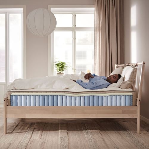 IKEA - VATNESTRÖM, double bed mattress, natural, 160x200 cm