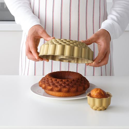 IKEA - TARTBAK, baking tin, golden colour, 1,4 l