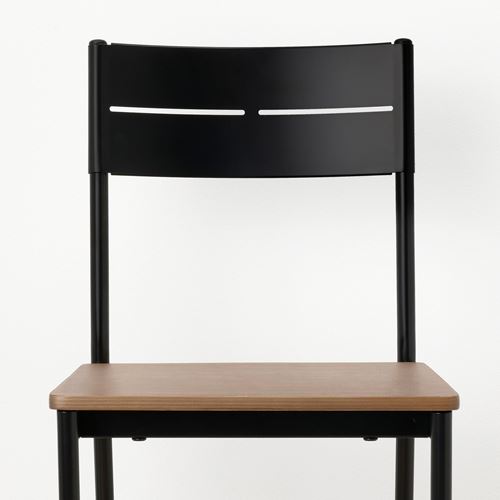 IKEA - SANDSBERG, bar chair, black-brown, 63 cm