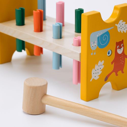 IKEA - UPPSTA, toy hammering block, multicolour