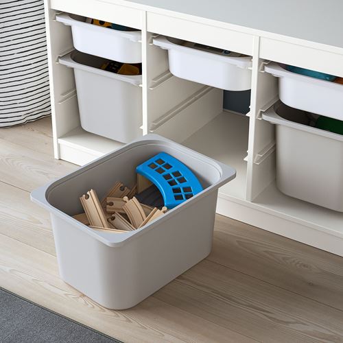 IKEA - TROFAST, storage-unit, white/grey, 99x44x56 cm