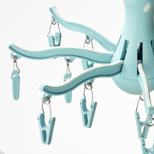 IKEA - PRESSA, laundry drying rack, turquoise