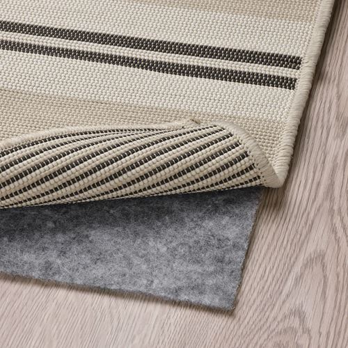 IKEA - VIRKLUND, runner rug, beige/dark grey, 80x150 cm