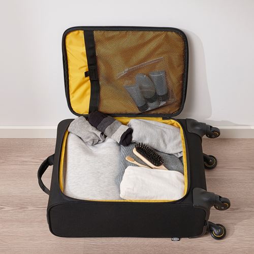 IKEA - VARLDENS, valiz, siyah, 34x20x54 cm/30 lt