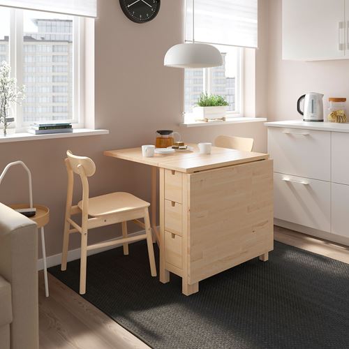 IKEA - NORDEN/RÖNNINGE, kitchen table set, birch, 2 chairs